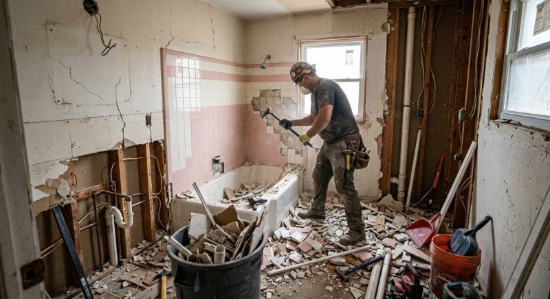 Bathroom Demolition in Frederick, MD